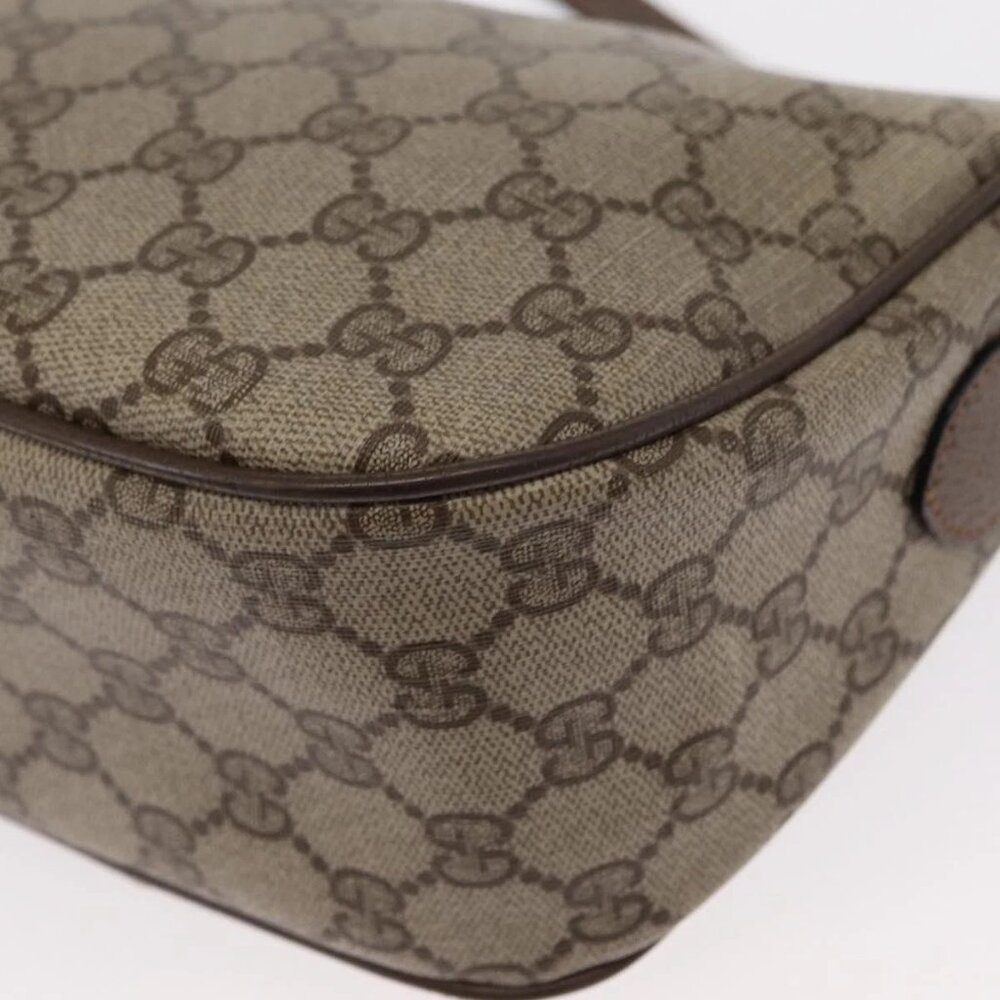 GUCCI GG Supreme Web Sherry Line Shoulder Bag PVC Beige 89 02 032 Auth BA8620 - Picture 5 of 16